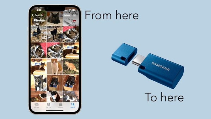 how to transfer photos from iphone to computer with usb
